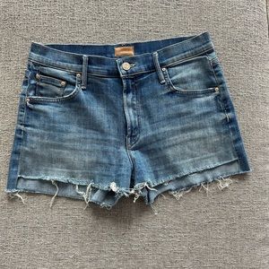 Mother The Teaser Step Fray Shorts size 26
